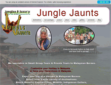 Tablet Screenshot of junglejaunts.com